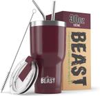 Tumbler Greens Steel Beast 900 ml de aço inoxidável Cranberry