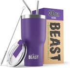 Tumbler Greens Steel Beast 900 ml de aço inoxidável roxo