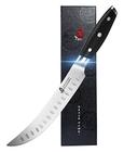 Tuo Butcher Knife - Faca de quebra de cimitarra de 8 polegadas - Faca de corte curva - Cleaver de carne de aço hc alemão - Alça total tang pakkawood - BLACK HAWK SERIES com Gift Box