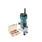 Tupia Manual 6mm 530w M3700b Makita 220v + Kit 12 Fresas