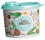 Tupper Redondinha Coco Ralado Com Bico Dosador Floral - Tupperware