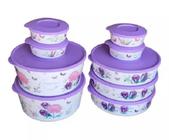 Tupperware Conjunto Tigelas Ilúmina Primavera Com 9 Peças.