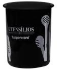 Tupperware Porta Talher Utensílios Redondo Cozinha Preto