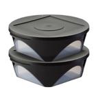 Tupperware tigela outdoor preto 2,5 litros