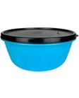 TUPPERWARE TIGELA VISUAL AZUL TAMPA PRETA 1.5 Litro o