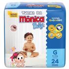 Turma Da Mônica Baby Fralda Jumbo Tam G Com 24 Un