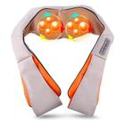 U forma elétrica massagem xale pescoço ombro para trás amassar corpo shiatsu infravermelho aquecimento carro casa dupla