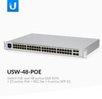 Ubnt usw-48-poe unifi switch 48p gigabit 4p sfp 1g poe+195w