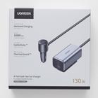 UGREEN Carregador de carro Veicular 130W GaN PD suporta 100W 65W Power Delivery / Quick Charge 4.0+