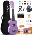 Ukulele ADM Hawaiian Wood Soprano 21" com kit para iniciantes