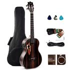 Ukulele Barítono Caramel CB904 Ebony Wood LCD Electric