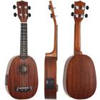 Ukulele Elétrico Soprano Pineapple Kp21E Natural Akahai