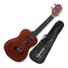 Ukulele giannini uks-23 el ns concert eletroacustico c/bag natural satin