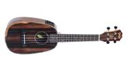 Ukulele Seizi Bora-Bora Plus Pineapple Concert Eletric Ebony