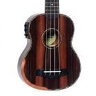 Ukulele Seizi Bora-Bora Plus Soprano Elétrico Ebony