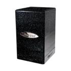 Ultra PRO - Satin Tower 100+ Card Deck Box (Glitter Black) - Proteja suas cartas de jogos, cartas esportivas ou cartas colecionáveis na elegante caixa de deck Glitter da Ultra Pro, perfeita para viagens seguras