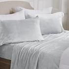 Ultra Soft Micro Fleece Sheets Set com bolsos extra profundos Extra Soft Velvet Fleece Sheet Set Super Pelúcia Polar Velo Veludo de pelúcia aconchegante Warmth Coleção Tribeca (Gêmea, Cinza Claro) - NY Loft