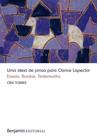 Uma ideia de prosa para clarice lispector