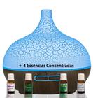 Umidificador Aromatizador Ultrassônico Elétrico Aromaterapia com 4 Essências - Bagnare Cosméticos