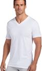 Undershirt Jockey Classic com decote em V, camiseta masculina, pacote com 6 unidades, branca, 2GG