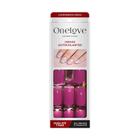 Unhas Autocolantes OL-0153 Rosé Comprimento Médio - One Love