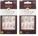 Unhas falsas KISS Premium Classy Stay Modish Waterproof, 30 unidades