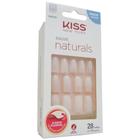 Unhas postiças kiss salon naturals medio quadrado - 28 unidades - Imbecor prod beleza