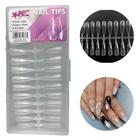 Unhas Postiças Soft Gel transparente flexível STILETTO