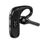 Único fone de ouvido com microfone bluetooth 5.2 fone de ouvido display led fone de ouvido à prova dwaterproof água fone de ouvido sem fio handsfree