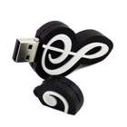 Unidade flash USB CHUYI Novelty Music Note Shape 32GB preta