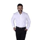 Uniforme Camisa Social Masculina Fit Manga Longa Tecido de Poplim