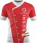 Uniforme Camiseta Sushi Sushiman Pronta Entrega Top