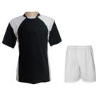 Uniforme Esportivo 20 Camisas Preto/Branco e Calções Brancos