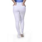 Uniforme Feminino: Calça Skinny Cintura Alta Tecido de Brim - Branca