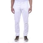 Uniforme Masculino Calça Skinny Tecido de Brim com Elastano - Branco