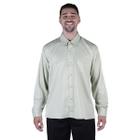 Uniforme Social Masculino: Camisa Manga Longa em Tecido de Microfibra - Verde