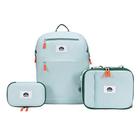 uninni Mint 16'' Kids Backpack Set para a idade 5+, com saco de almoço isolado e estojo de lápis bonito, leve, escola e organizadores de armazenamento de viagem para meninos e meninas