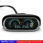 Universal 12v 24v Caminhão Carro Pressão De Óleo E Medidor De Temperatura Da Água Conjunto Indicador