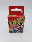 UNO GO! Cartões de bolso para On The Go Play Mini Sized Playing Cards for Travel Stocking Stuffer Birthday Party Kids, Adults Family Game Night Color Matching Fun