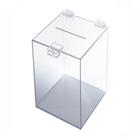 Urna Caixa de Acrílico PS Cristal Medindo 30x20x20cm Sugestão Sorteio Cofre
