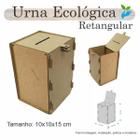 Urna Ecológica Sorteio Caixa Sugestão Retangular 15 X 10 Mdf