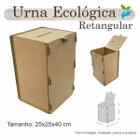 Urna Ecológica Sorteio Caixa Sugestão Retangular 40 X 25 Mdf