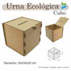 Urna Madeira Sorteio Caixa Sugestões Cubo 30 Cm X 30 Mdf