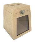 Urna P Mdf Com Fecho Cadeado Em Acrilico 15X13X13 Cm