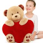 Ursinho de pelúcia BENINY Giant 70cm com coração vermelho