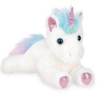 Ursinho de Pelúcia Lil' Rainbow Shimmers - Unicórnio Branco 25cm - Bearington