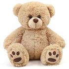 Ursinho de pelúcia LotFancy Stuffed Animal 43 cm, brinquedo de pelúcia marrom para crianças