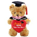 Ursinho de pelúcia MeterBear Graduation 2024 personalizado com texto de 30 cm