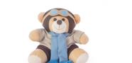 Urso Aviador E Baloeiro Menino Para Bebê Nicho Presente Brinquedo Almofada De Atacado Realista Baby