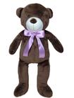 Urso ballu cor marrom 60 cm pelúcia decoração quarto bebê